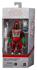 Star Wars The Black Series Mandlorian Warrior Holiday Edition Action Figure NEW