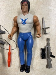 John Rambo 1985 Coleco Figures X2 With Few Weapons Not Complete