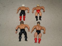 1985 AWA All Star Wrestlers Remco 4 figure lot – mis-matched head & bodies
