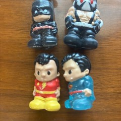 Ooshies DC Comic Super Hero Pencil Toppers Lot Of 6 – Batman – Superman – Bane