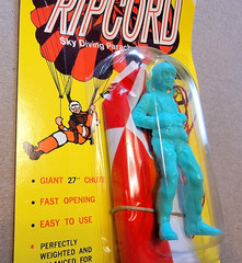 RARE Vintage Ray Line RIPCORD TV Show Sky Diving Parachutist Toy Mint On Card