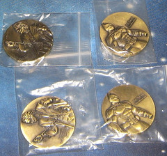 Batman Gotham Hero vs Joker Greatest Enemy Challenge Coin 3D Images – LOT OF 4