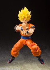 BANDAI S.H.FIGUARTS DRAGON BALL Z SUPER SAIYAN FULL POWER SON GOKU 140mm FIGURE