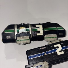 Power Rangers Light Speed Rescue Deluxe Supertrain Megazord Near Complete