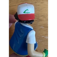 VTG Y2K 2000 Nintendo Pokemon Ash Ketchum Action Figure Blue Red 5 Inch Toy
