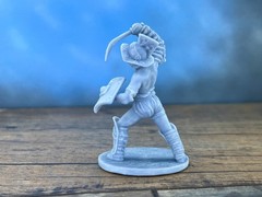 Warrior Art: Handcrafted Gladiator Resin Figurine 80mm Collectible Sculpture
