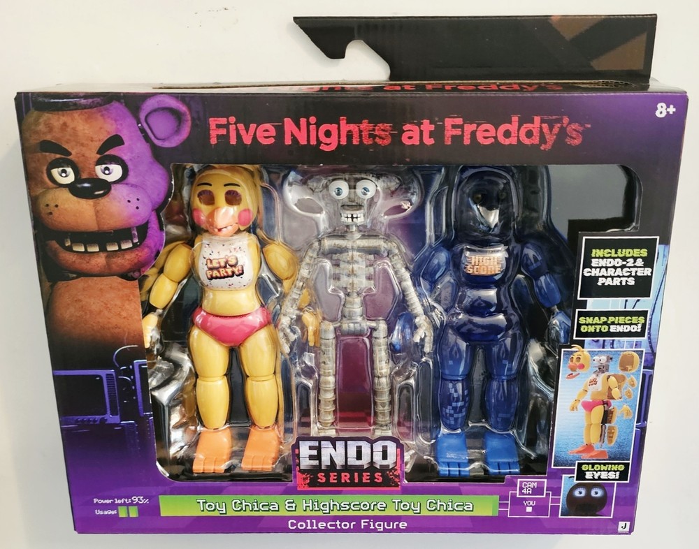 FIVE NIGHTS AT FREDDY’S ENDO SERIES TOY CHICA & HIGHSCORE TOY CHICA FIGURES