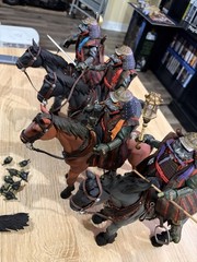 NECA Teenage Mutant Ninja Turtles Turtles in Time Samurai W Mythic Legion Horses