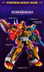 Miniforce Dinoid 2025Warrior DINO EMPEROR Ultimate 5-Integration Dinosaur Robot