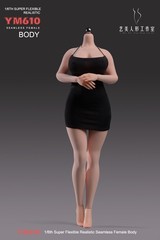 YM610 1/6 Female Body Large Breast Plump Girl 12″ Action Figure Hands Foot Toys