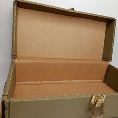 Vintage 1966 Hasbro G.I. Joe Cardboard Foot Locker Name Rank Serial Number Field