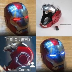Autoking Iron Man Mask Mk5 1:1 Helmet Wearable Voice Touch Cosplay Props Jarvis