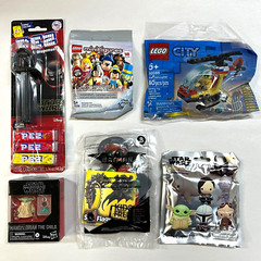 MYSTERY BOX mixed toys & collectibles 6 items – Disney, Marvel, Lego, etc..