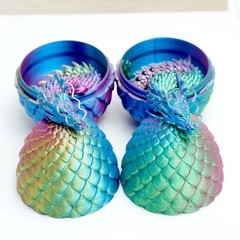 2PCS/Set 3D Printed Dragon Egg Model,Articulated Animals figure,Toys Home Decor