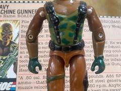 1984 GI Joe Roadblock – 100% Complete w/ VG File Card – Tight – No Cracks