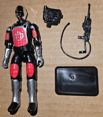 GI Joe Cobra Red De Aco Black Major 1st Run Custom ARAH Complete Comandos Brazil