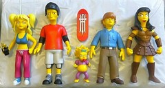 SIMPSONS 25TH ANNIVERSARY action figure lot set MARK HAMILL Britney Spears Xena