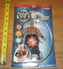 2002 WWF WWE Jakks Rikishi Wrestling figure R3 Tech Blue Bloods Bloodline Samoan