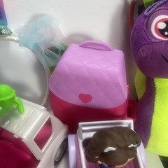 Girls Toy Lot Variety Of Toys, Plush Jewelry Box And Collectibles 18 Items