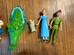 Disney Parks Exclusive Peter Pans, Wendy, Smee, Captain Hook, Alligator Figures