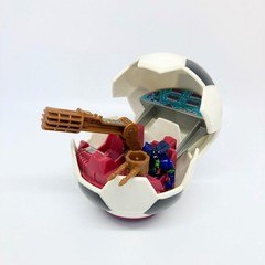 Vintage 1989 Computer Warriors Soccer Ball Trophy with Null Action Figure