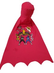 90s Vintage Pink Power Rangers Face Cape Hood
