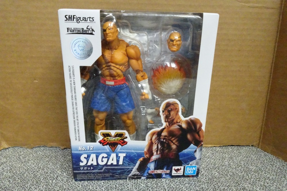 SH Figuarts Street Fighter V Sagat Action Figure No. 12 Brand New Sealed