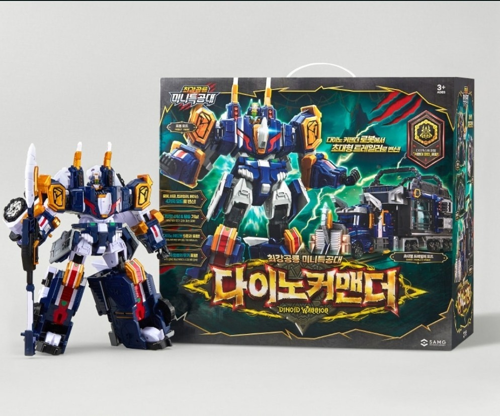 Miniforce Dinoid Warrior DINO COMMANDER Transformer Robot Trailer Toy 2025 New