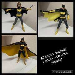 Custom Batgirl Wired Cape Mcfarlane DC Collectibles 1:12 Batman Not Figure