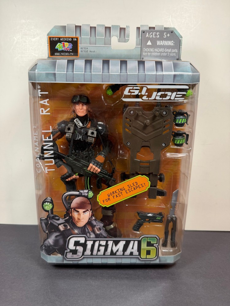 GI Joe Sigma 6 TUNNEL RAT Sled 8″ Action Figure 2005