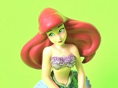 Princess Ariel Sitting Glitter Disney Store 3.5″ Figure Cake Topper PVC Toy