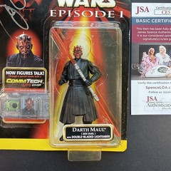 Darth Maul Action Figure SIGNED Ray Park Actor JSA Star Wars Episode 1 CommTech