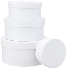 264010 Round Boxes D:8+10+12+14cm H:4+5+6+