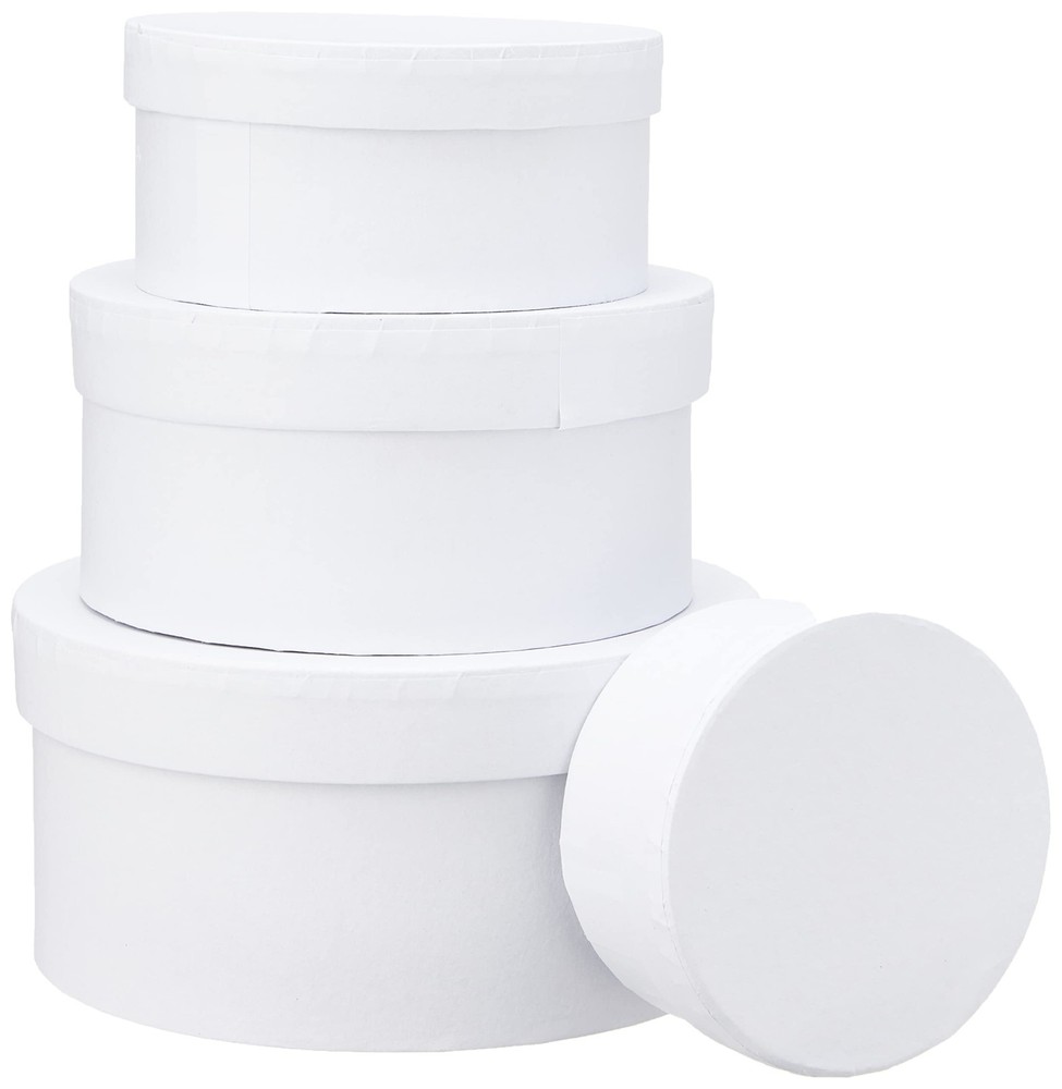 264010 Round Boxes D:8+10+12+14cm H:4+5+6+