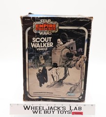 Scout Walker AT-ST 100% Complete W/ Box Star Wars ROTJ 1980 Kenner Vehicle