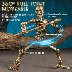 6 Pack T13 Action Figures Set, Skeleton Action Figure, Dummy 13, Titan 13 Mini S
