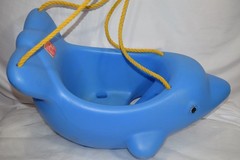 Step2 Step 2 Two Dolphin Swing Blue Toddler HTF GUC