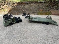 G.I. JOE 3.75″ Scale Compatible Custom Weathered Transport Vehicle & Lonzo NICE!