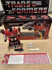 Transformers Sideswipe 1983 G1 100% Complete Data Card Cut From Box