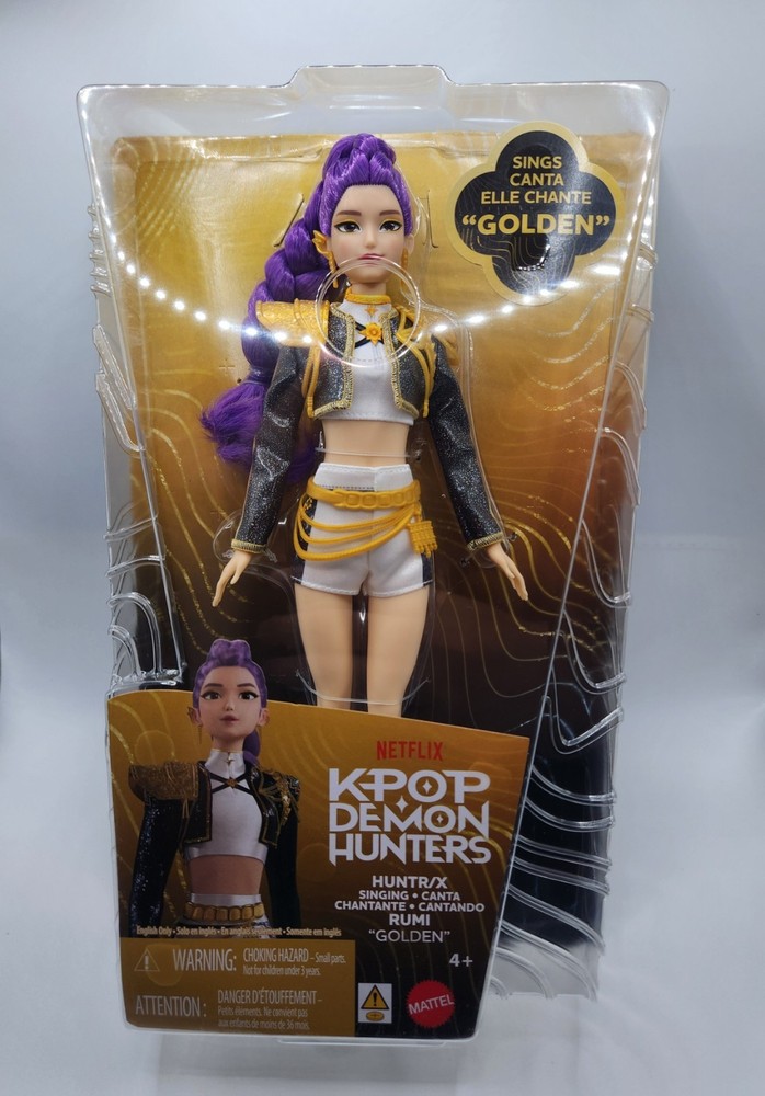 IN HAND – Netflix KPop Demon Hunters Huntrix RUMI Doll HUNTR/X Singing Golden
