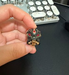 Single Premium Black Gold Figure Helmet Head Sculpt Model For DIY Action Figure