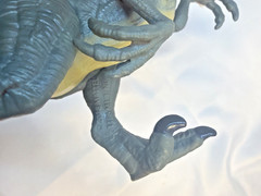 Set Of 2 Jurassic World Velociraptor Gray and Blue Dinosaur Mattel