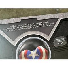 New Disney Parks Captain America Battle Damaged Shield Limited D23 Marvel 1/1500