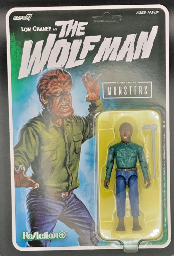 New Super7 Universal Monsters The Wolfman 3 3/4″ Reaction Figure Unpunched