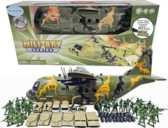 Military 21-Inch Cargo Plane C130 Bomber Bombs 12 Mix Vehicles 50 Army Soldiers