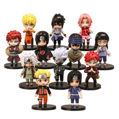 12pcs/set Anime Naruto Shippuden Hinata Sasuke Itachi Kakashi Gaara anime figure