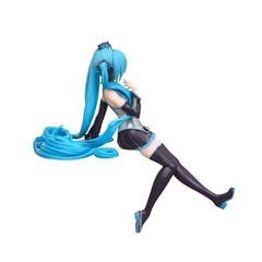 11CM Anime Hatsune Miku Figure Seated Noodle Stopper Kawaii Pretty Collectible