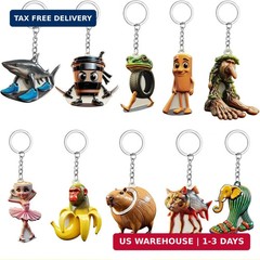 10pcs Brainrot Toys Italian Brainrot Toys Keychains, Funny Italian Memes Figures