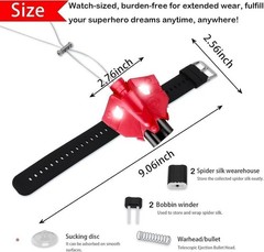 Adjustable Spider Web Launcher String Shooter Real Silk Web Shooter Toy for Kids