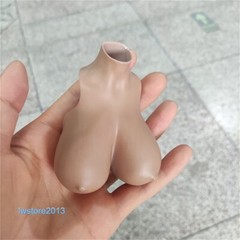 1:6 Female Suntan Normal Breast Bust Cover Model F 12” TBL Action Figure Body